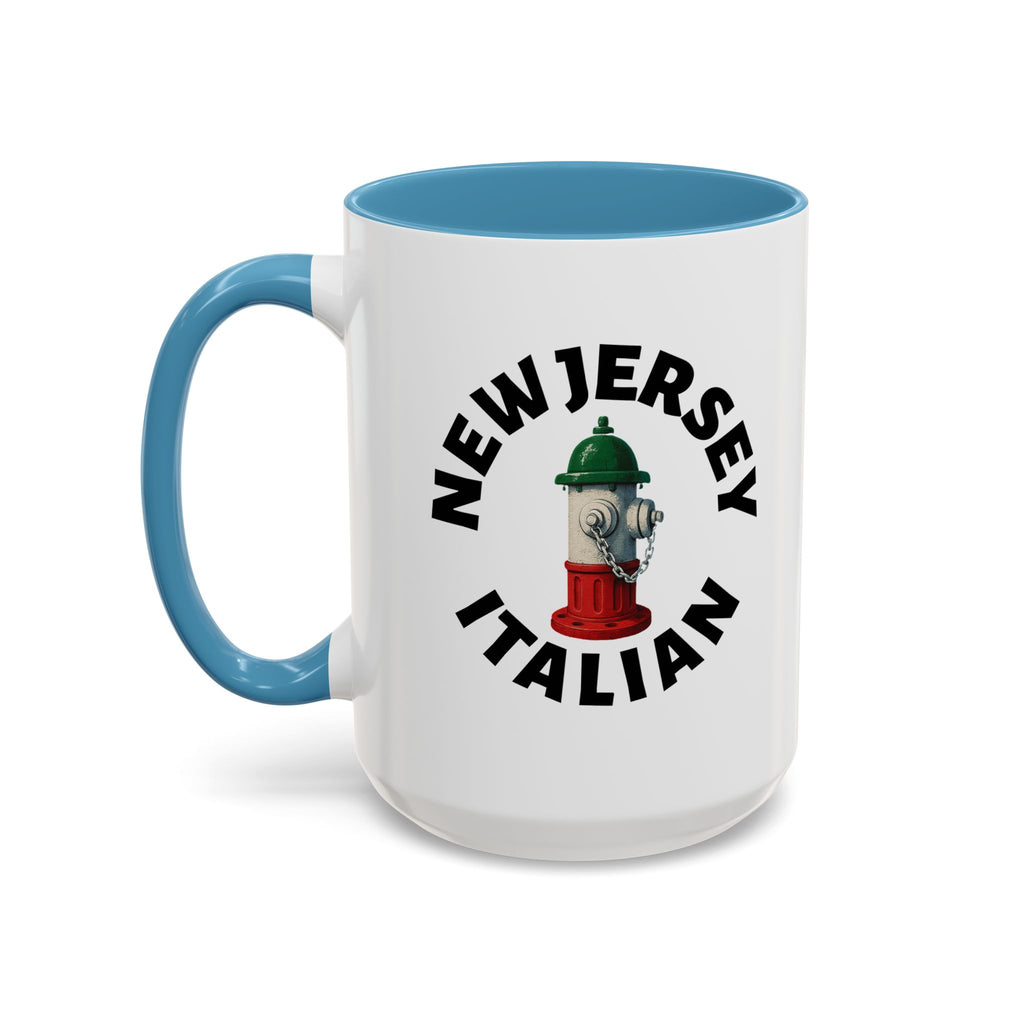 New Jersey Coffee Mug with Fire Hydrant Design, Unique Gift for Italians, Fun Kitchen Decor