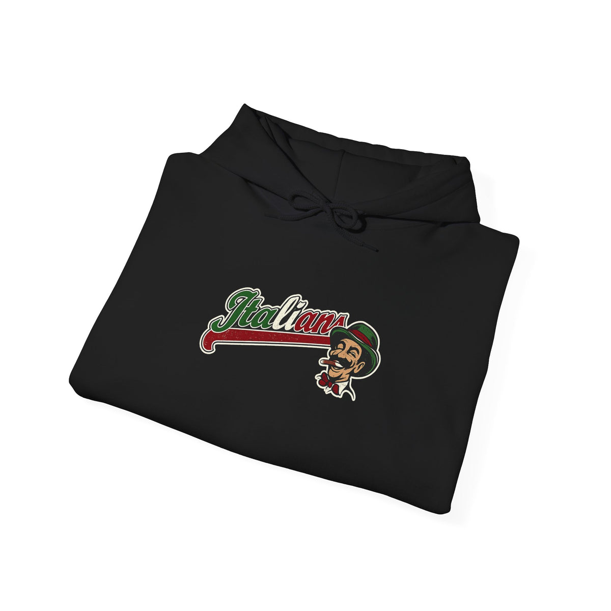 Italian Jersey Logo Hoodie — Italian Flag Script Pullover