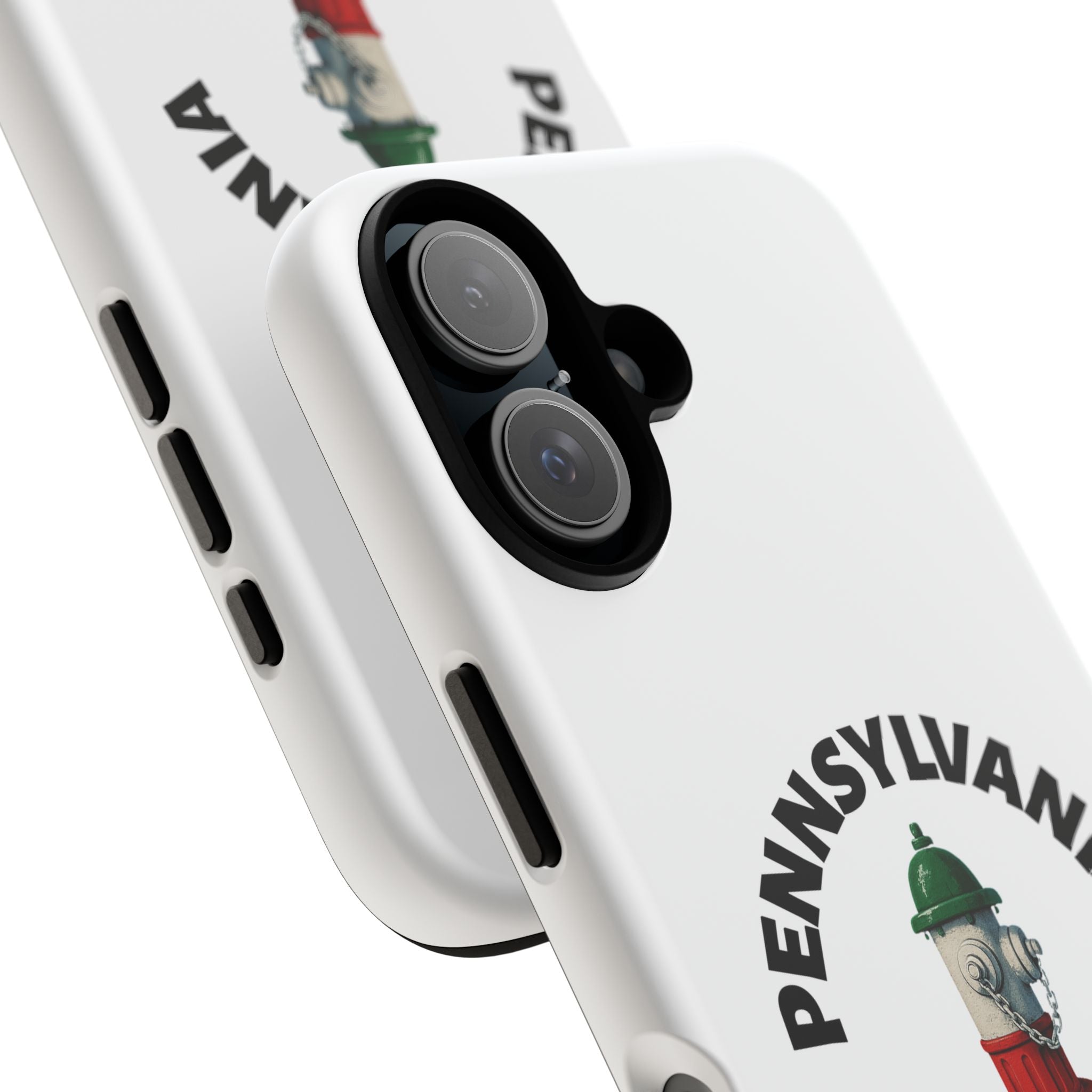 Pennsylvania Italian White Phone Case, Urban Style Phone Cover, Tough Smartphone Case, Gift for Italian Heritage, Fun Streetwear Accessories