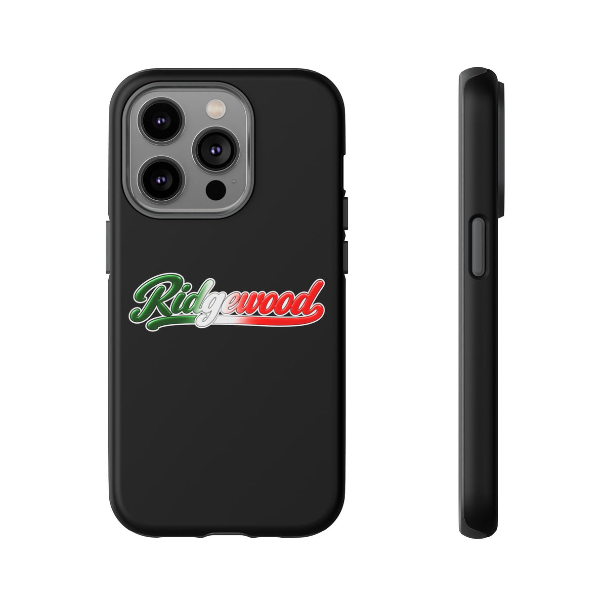 Ridgewood Black Phone Case, Tough Cases for iPhone, Gift for Italians, Stylish Phone Cover, Unique Phone Accessory