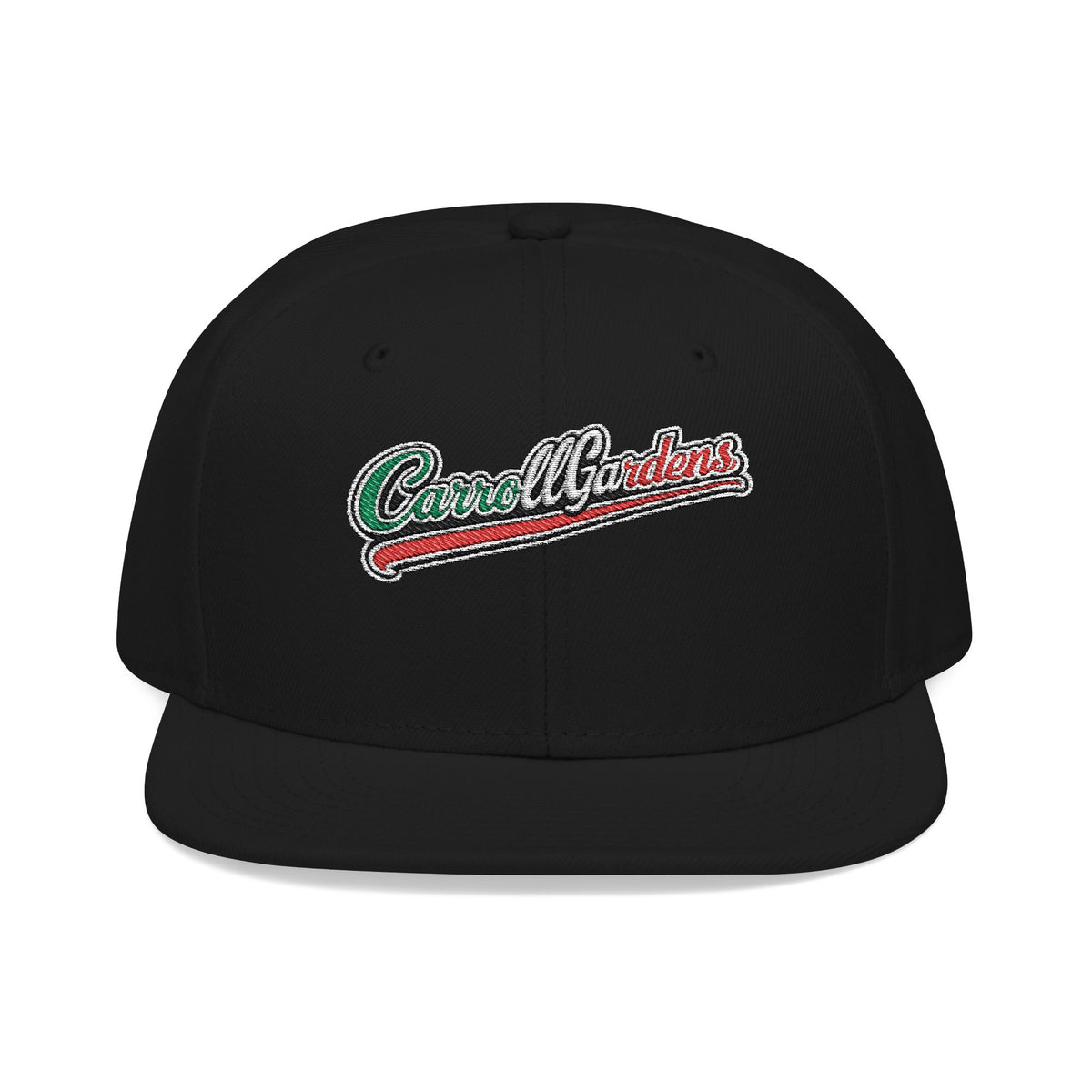 Carroll Gardens Italian Embroidered Snapback Hat | Street Sign Patch Cap