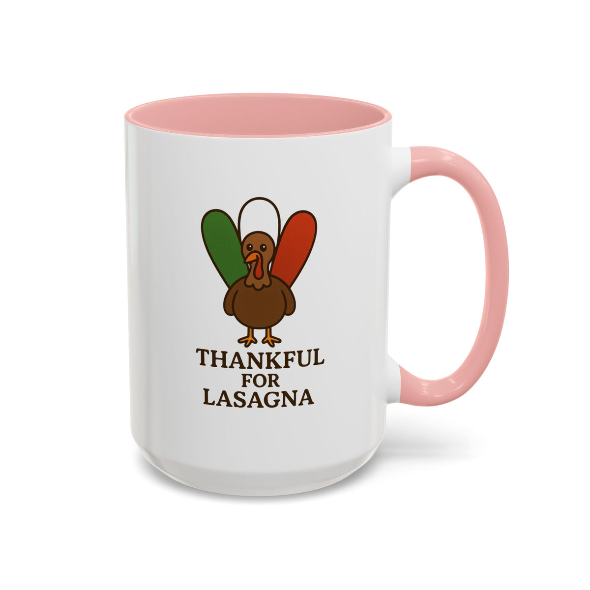 Thankful for Lasagna Coffee Mug, Unique Gift for Italians, Fun Kitchen Decor