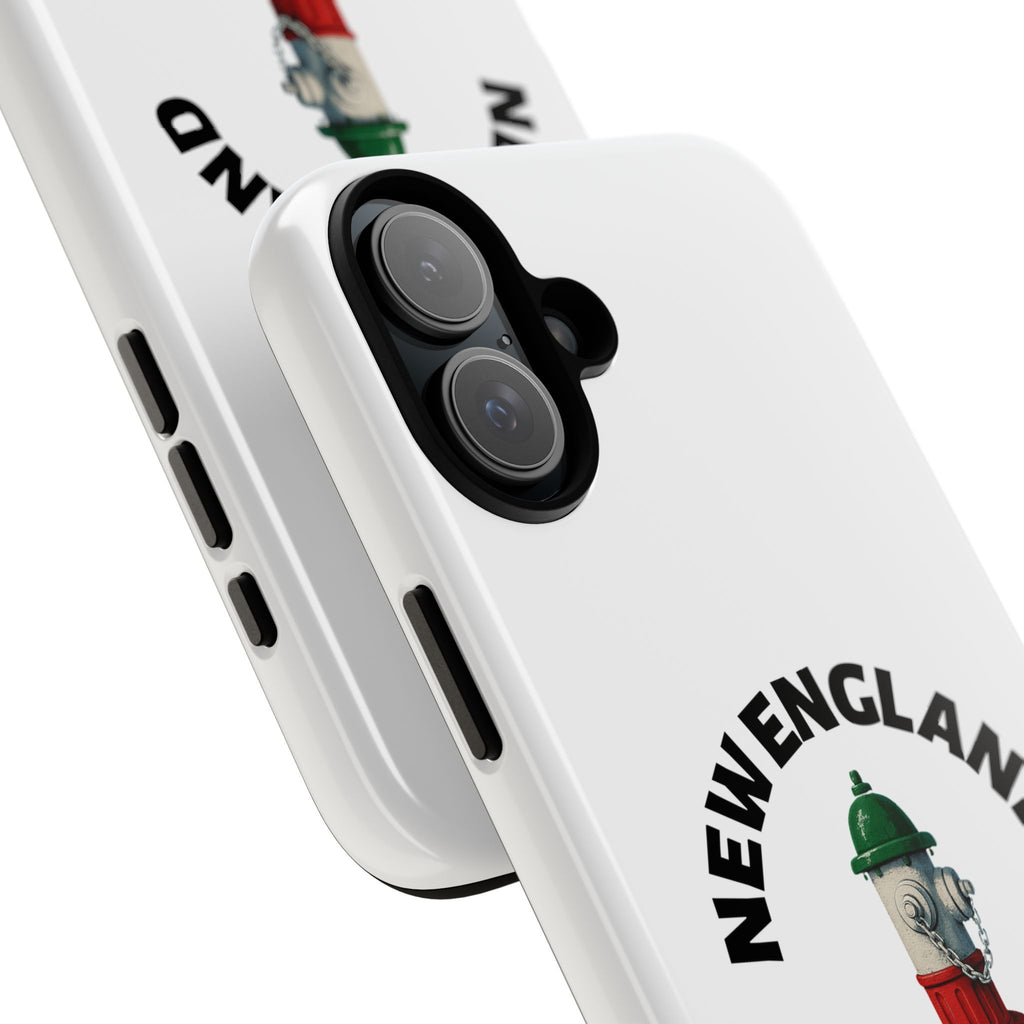 New England Italian White Phone Case, Urban Style Phone Cover, Tough Smartphone Case, Gift for Italian Heritage, Fun Streetwear Accessories