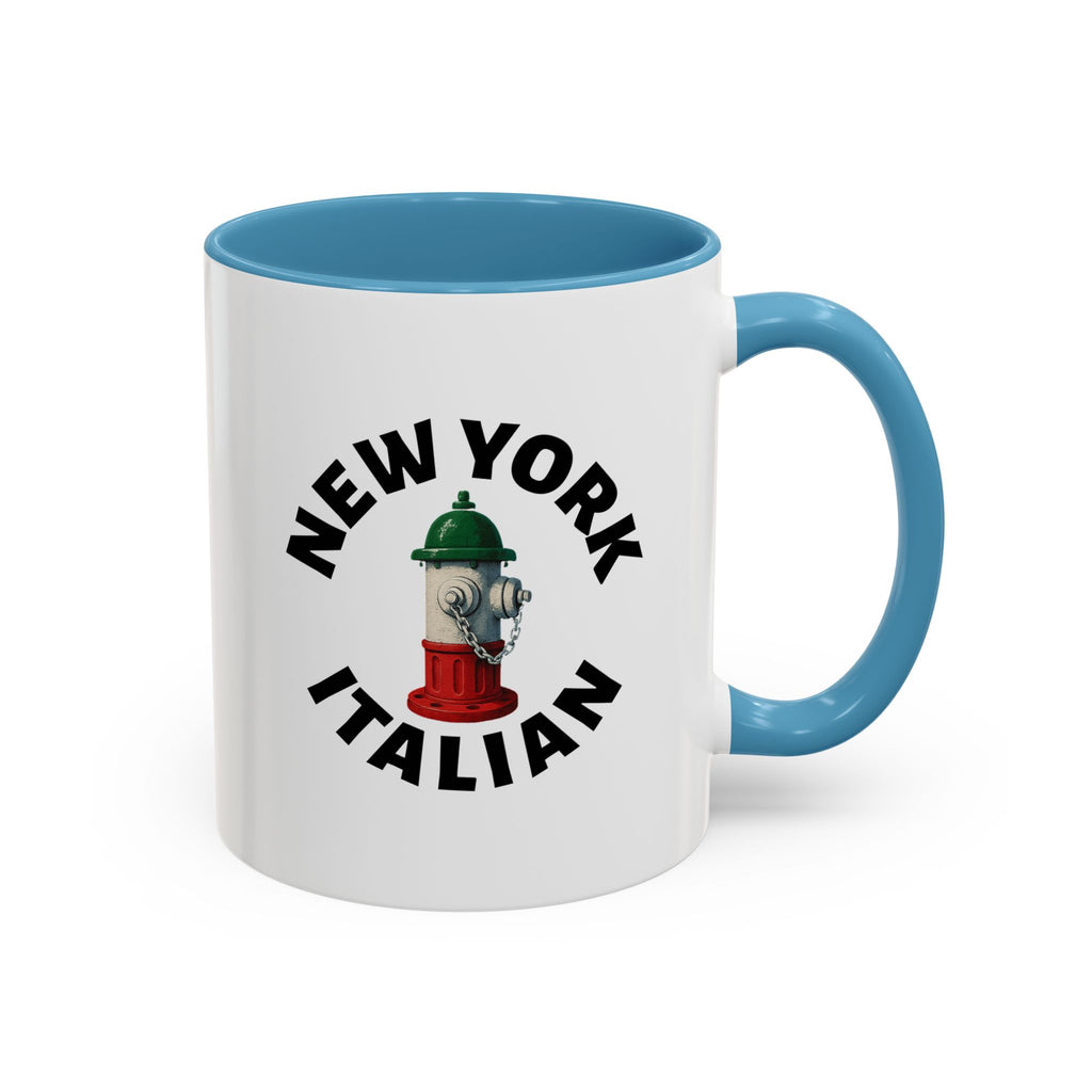 New York Coffee Mug with Fire Hydrant Design, Unique Gift for Italians, Fun Kitchen Decor