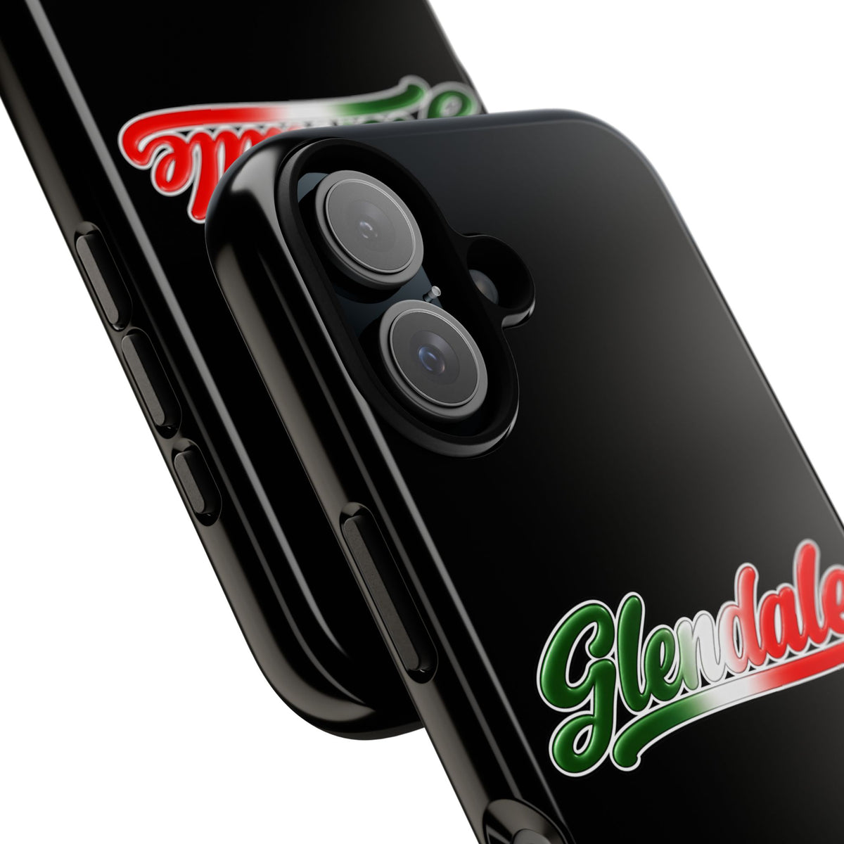 Glendale Black Phone Case, Tough Cases for iPhone, Gift for Italians, Stylish Phone Cover, Unique Phone Accessory