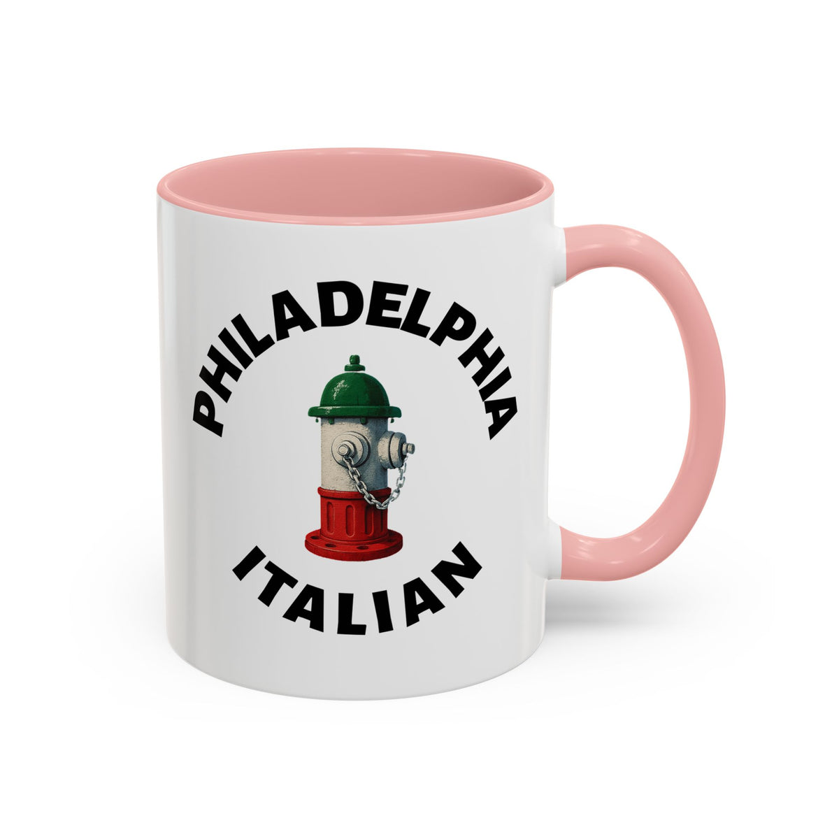 Philadelphia Coffee Mug with Fire Hydrant Design, Unique Gift for Italians, Fun Kitchen Decor