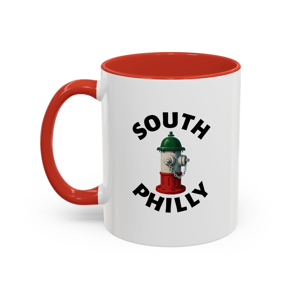 South Philly Coffee Mug with Fire Hydrant Design, Unique Gift for Italians, Fun Kitchen Decor