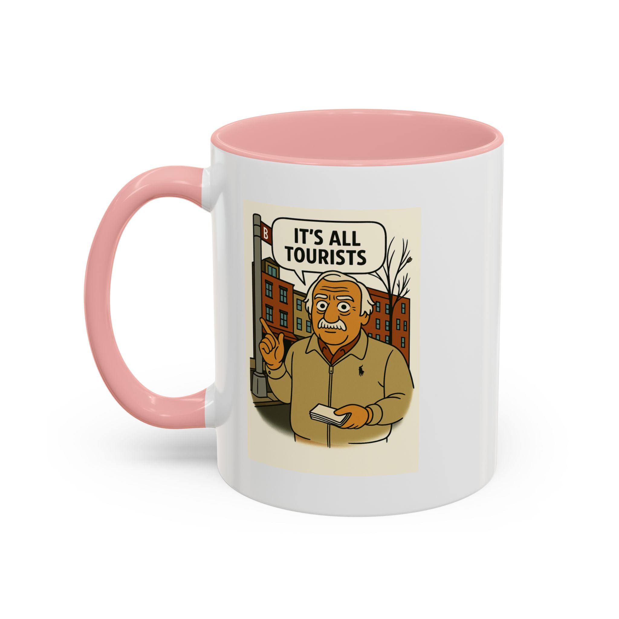 It's all Tourists Coffee Mug, Unique Gift for Italians, Fun Kitchen Decor