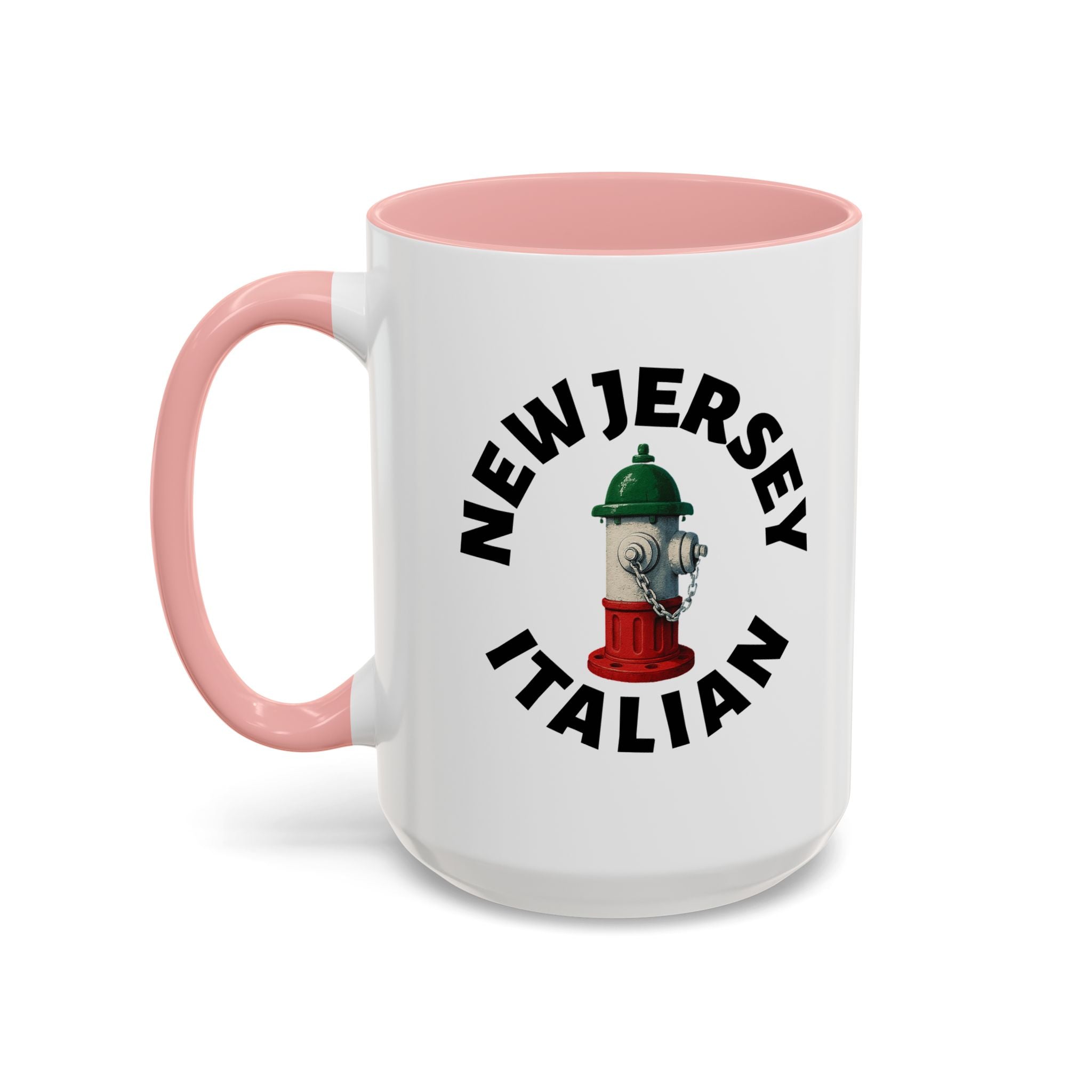New Jersey Coffee Mug with Fire Hydrant Design, Unique Gift for Italians, Fun Kitchen Decor