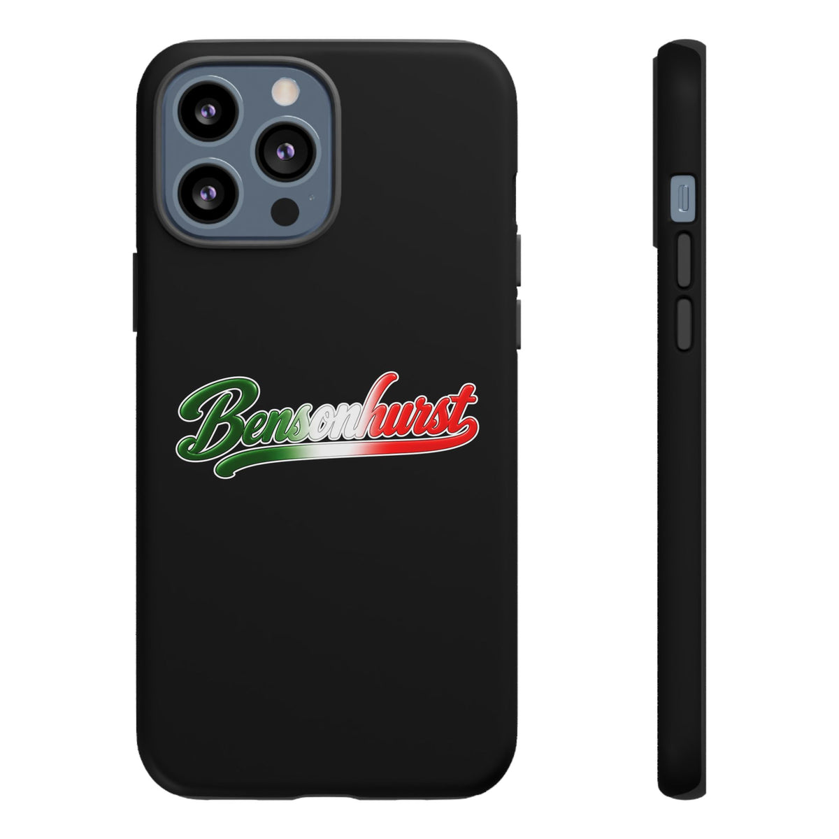Bensonhurst Black Phone Case, Tough Cases for iPhone, Gift for Italians, Stylish Phone Cover, Unique Phone Accessory