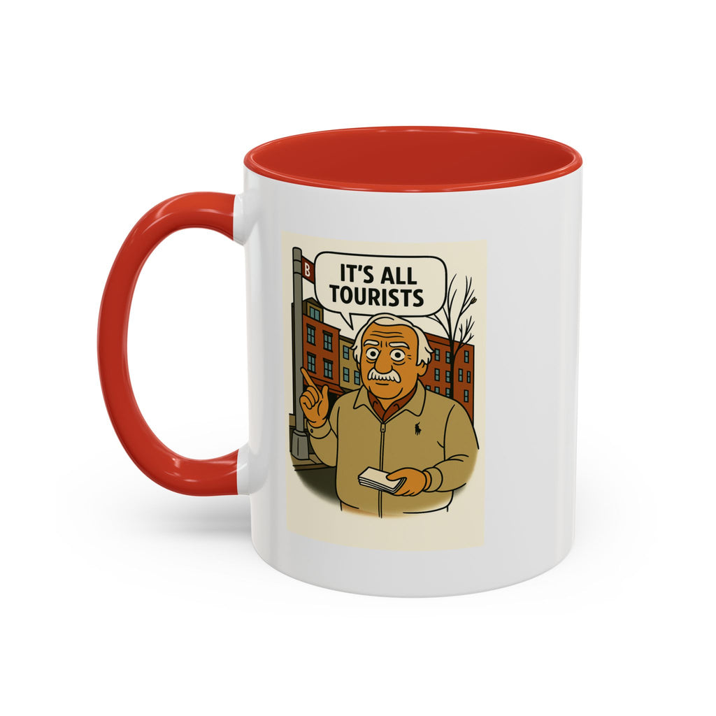 It's all Tourists Coffee Mug, Unique Gift for Italians, Fun Kitchen Decor