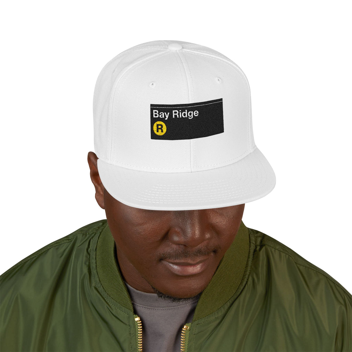 Bay Ridge Italian Embroidered Snapback Hat | Street Sign Patch Cap