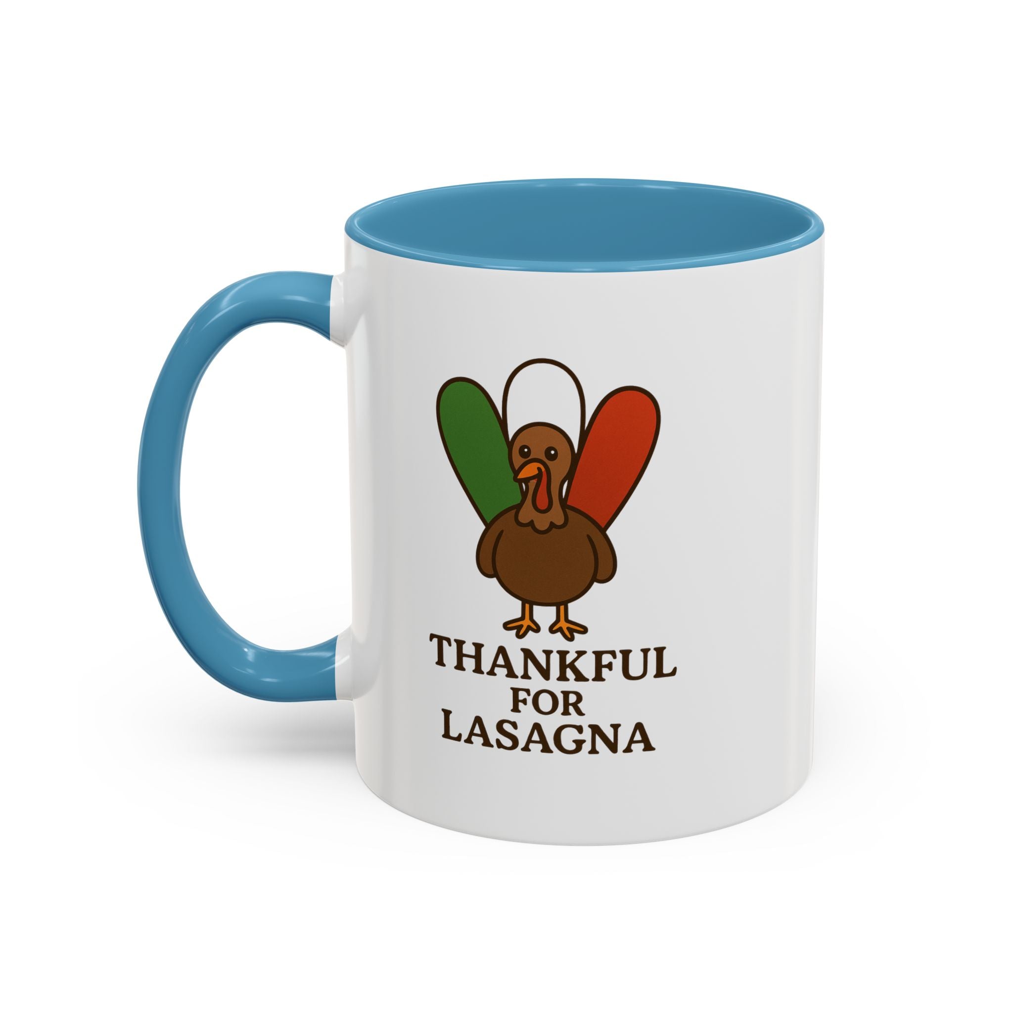 Thankful for Lasagna Coffee Mug, Unique Gift for Italians, Fun Kitchen Decor