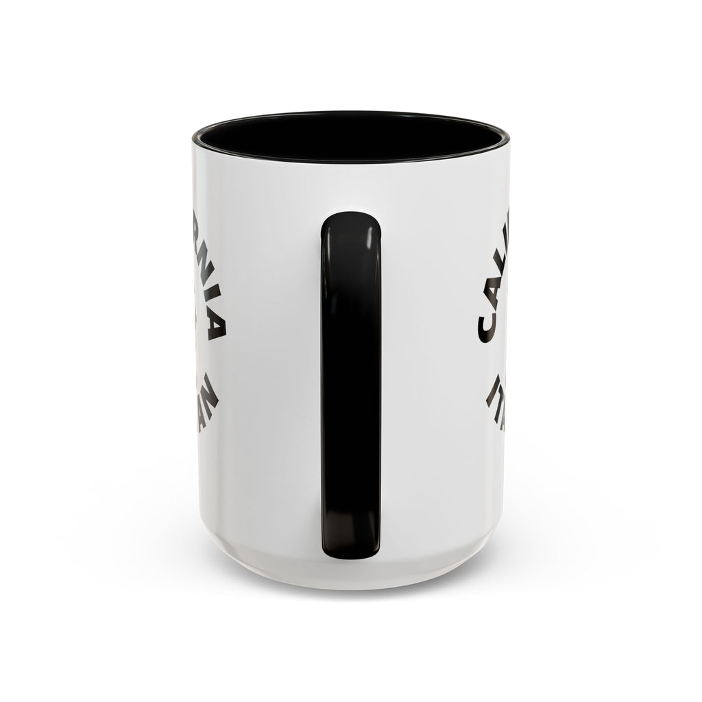 California Coffee Mug with Fire Hydrant Design, Unique Gift for Italians, Fun Kitchen Decor