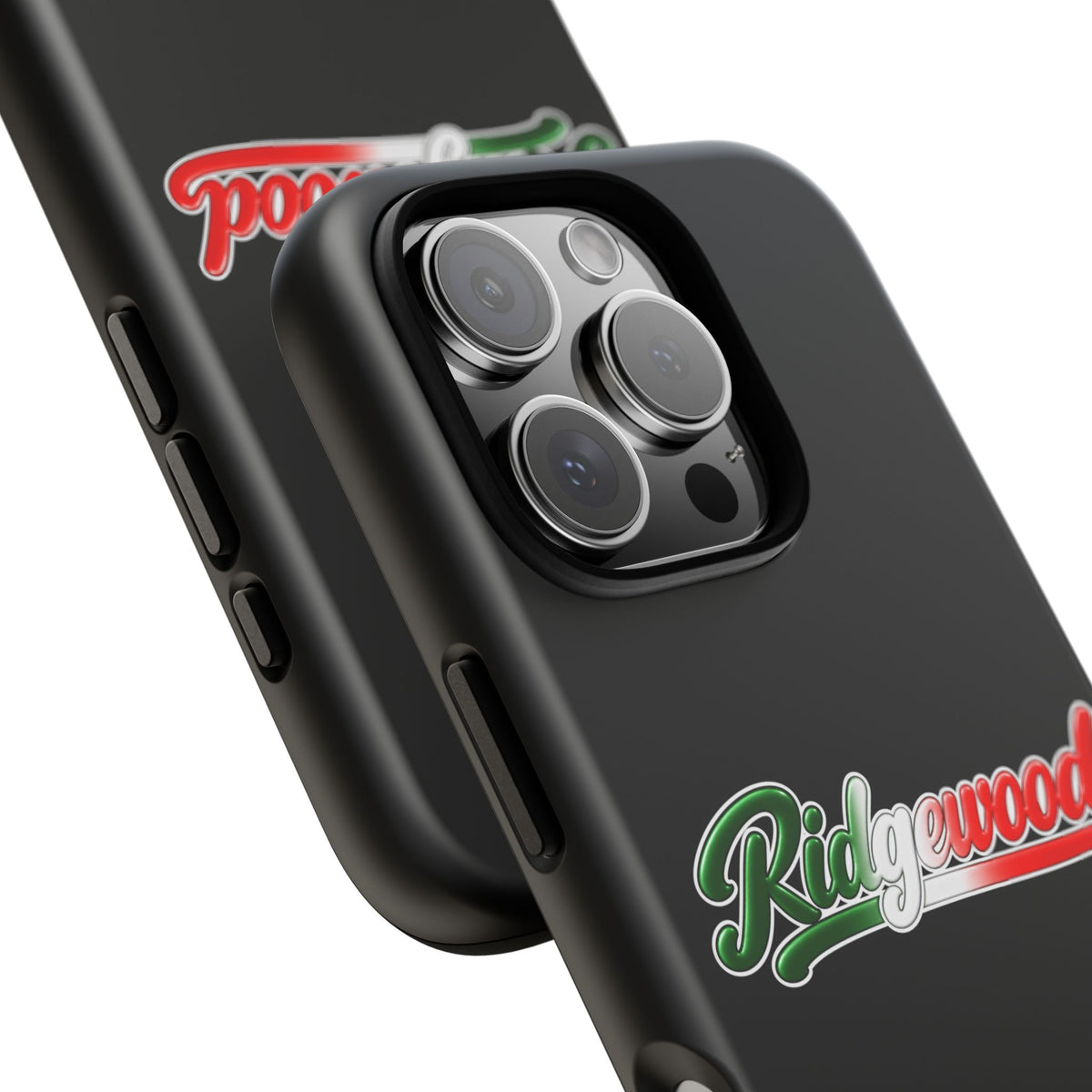 Ridgewood Black Phone Case, Tough Cases for iPhone, Gift for Italians, Stylish Phone Cover, Unique Phone Accessory