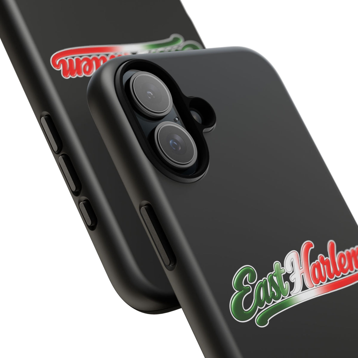 East Harlem Black Phone Case, Tough Cases for iPhone, Gift for Italians, Stylish Phone Cover, Unique Phone Accessory
