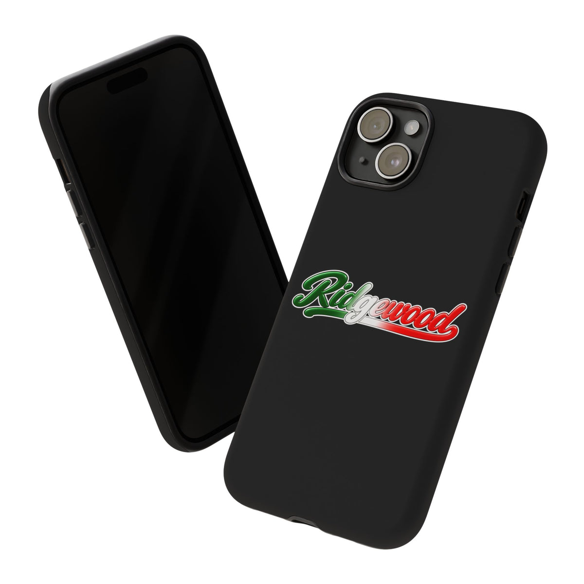 Ridgewood Black Phone Case, Tough Cases for iPhone, Gift for Italians, Stylish Phone Cover, Unique Phone Accessory