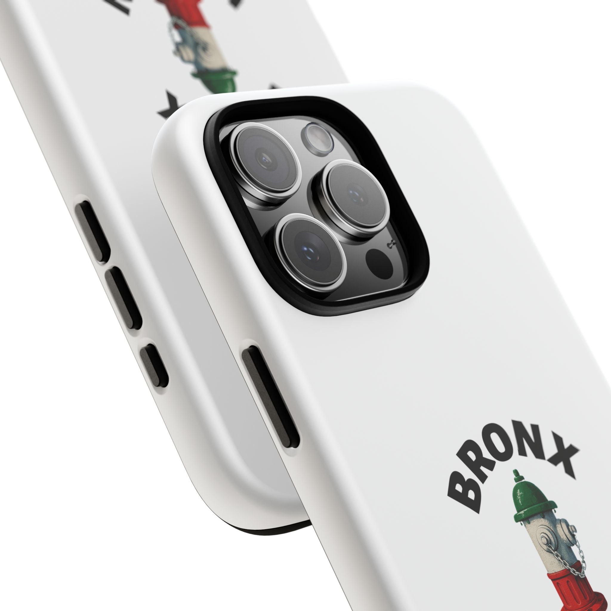 Bronx Italian White Phone Case, Urban Style Phone Cover, Tough Smartphone Case, Gift for Italian Heritage, Fun Streetwear Accessories