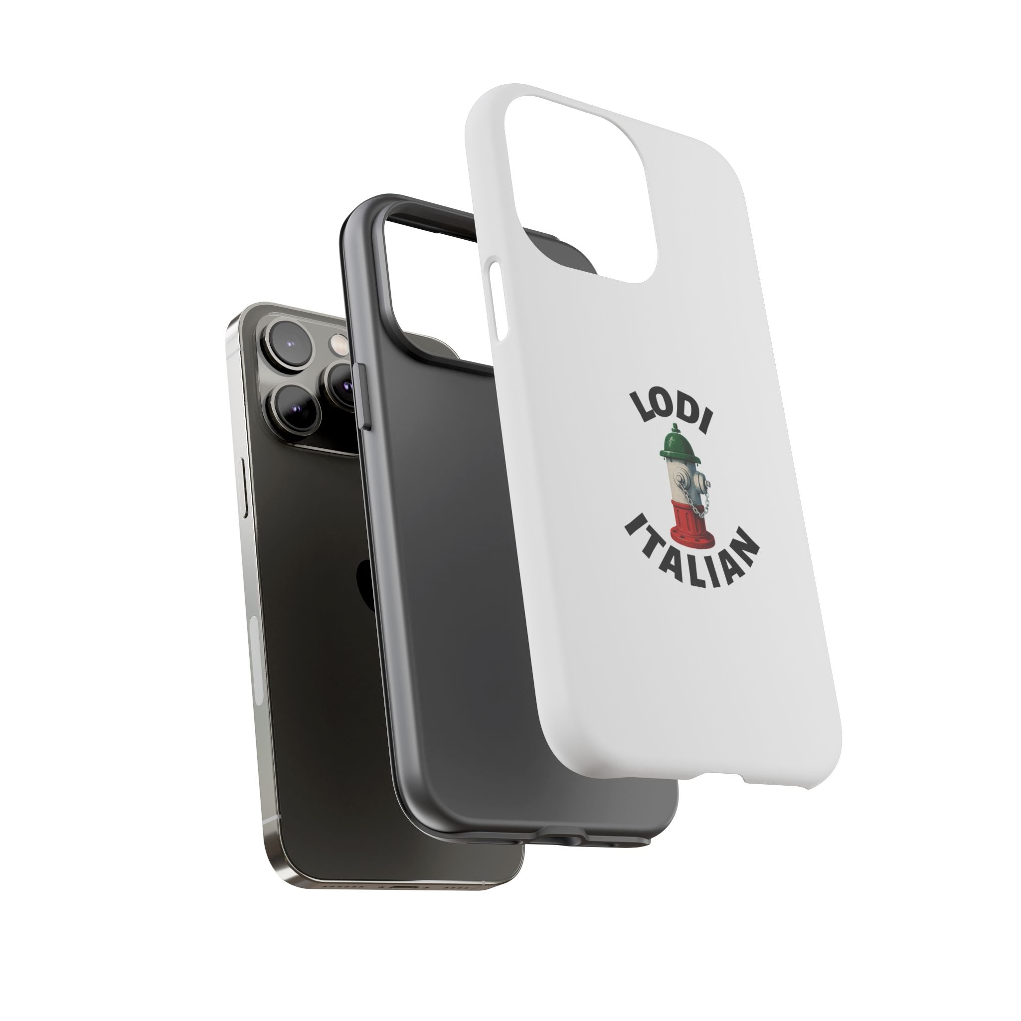 Lodi Italian White Phone Case, Urban Style Phone Cover, Tough Smartphone Case, Gift for Italian Heritage, Fun Streetwear Accessories