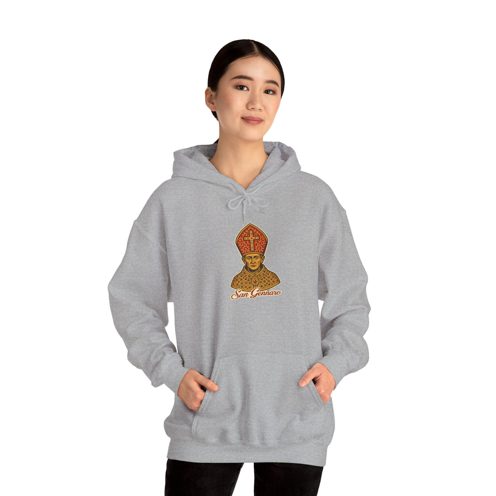 San Gennaro Hoodie — Italian Flag Script Pullover