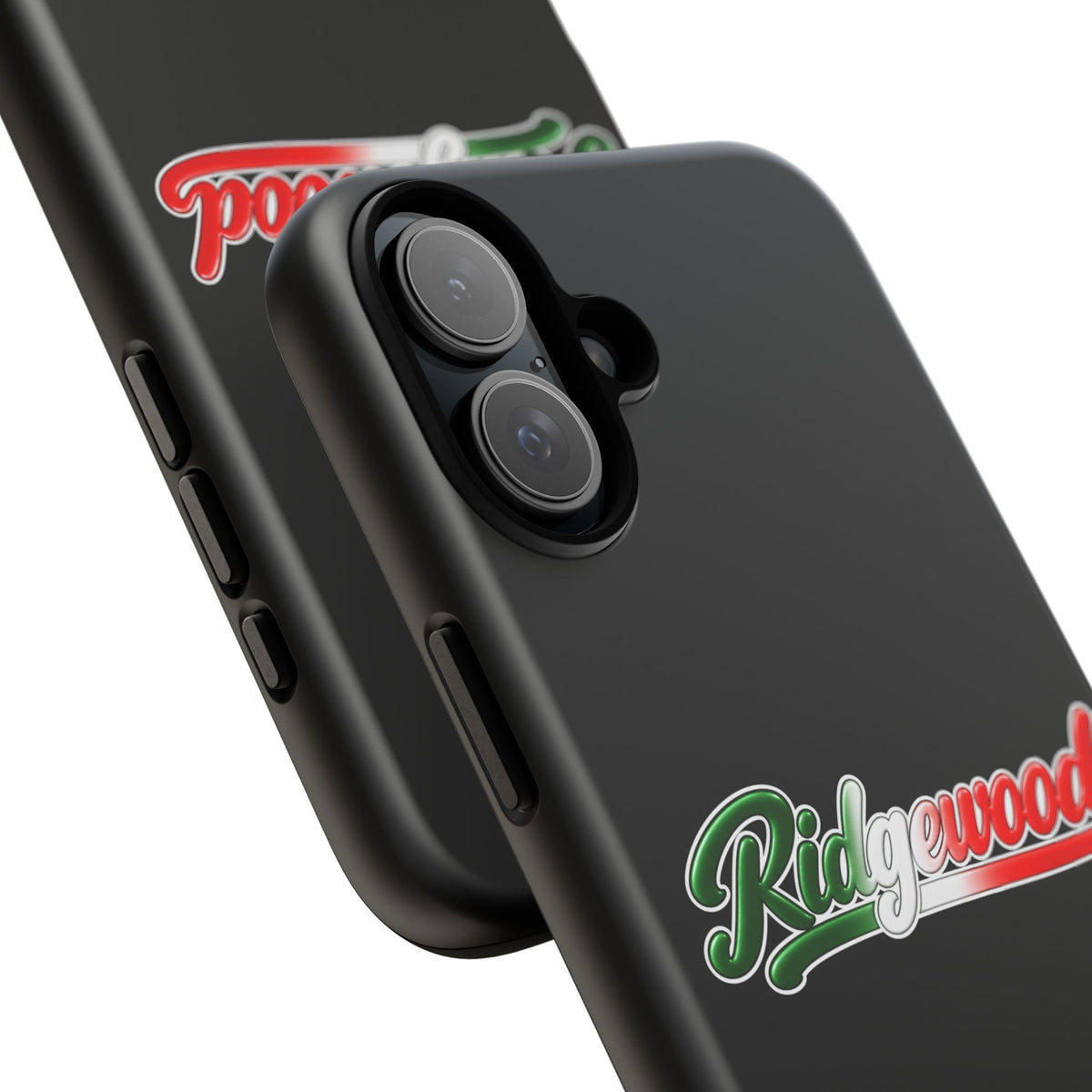 Ridgewood Black Phone Case, Tough Cases for iPhone, Gift for Italians, Stylish Phone Cover, Unique Phone Accessory