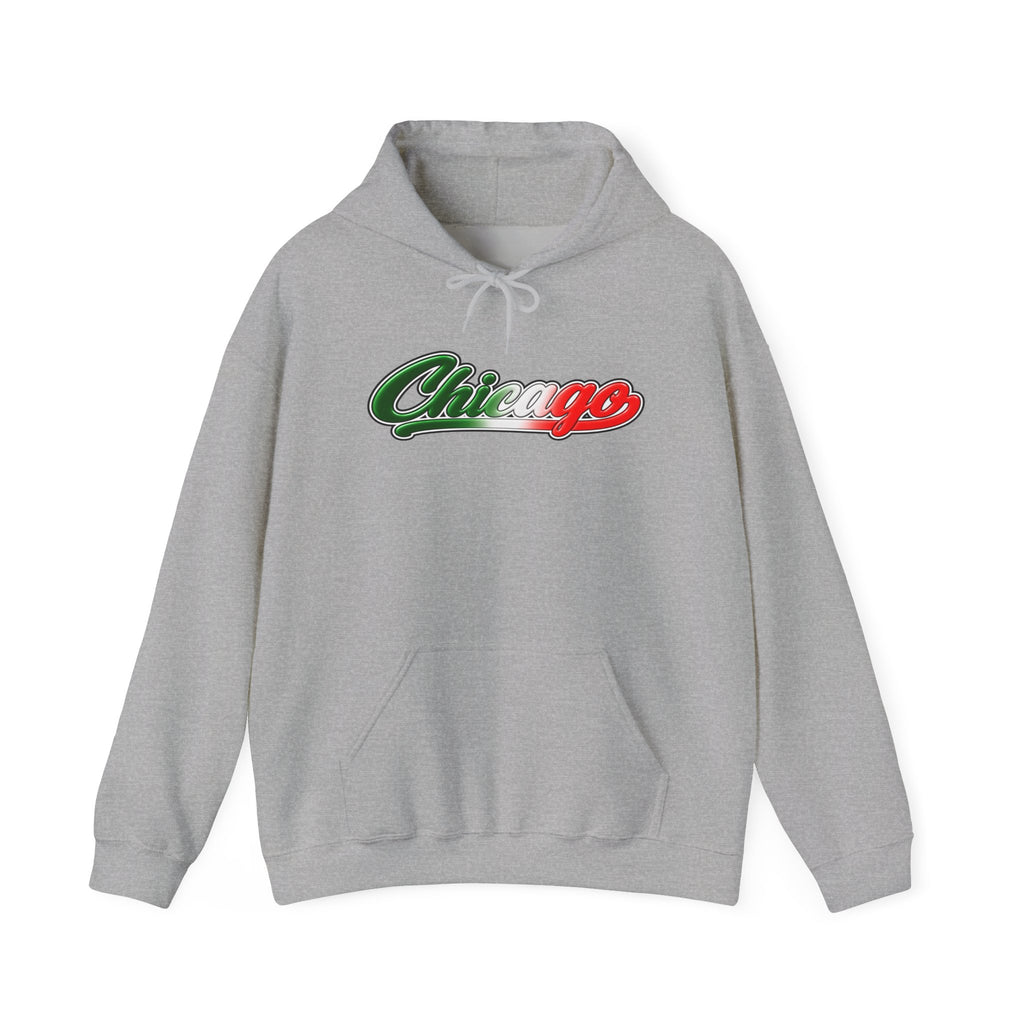 Chicago Hoodie — Italian Flag Script Pullover
