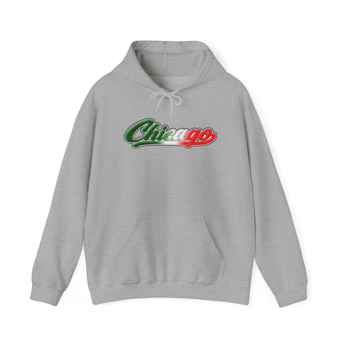 Chicago Hoodie — Italian Flag Script Pullover