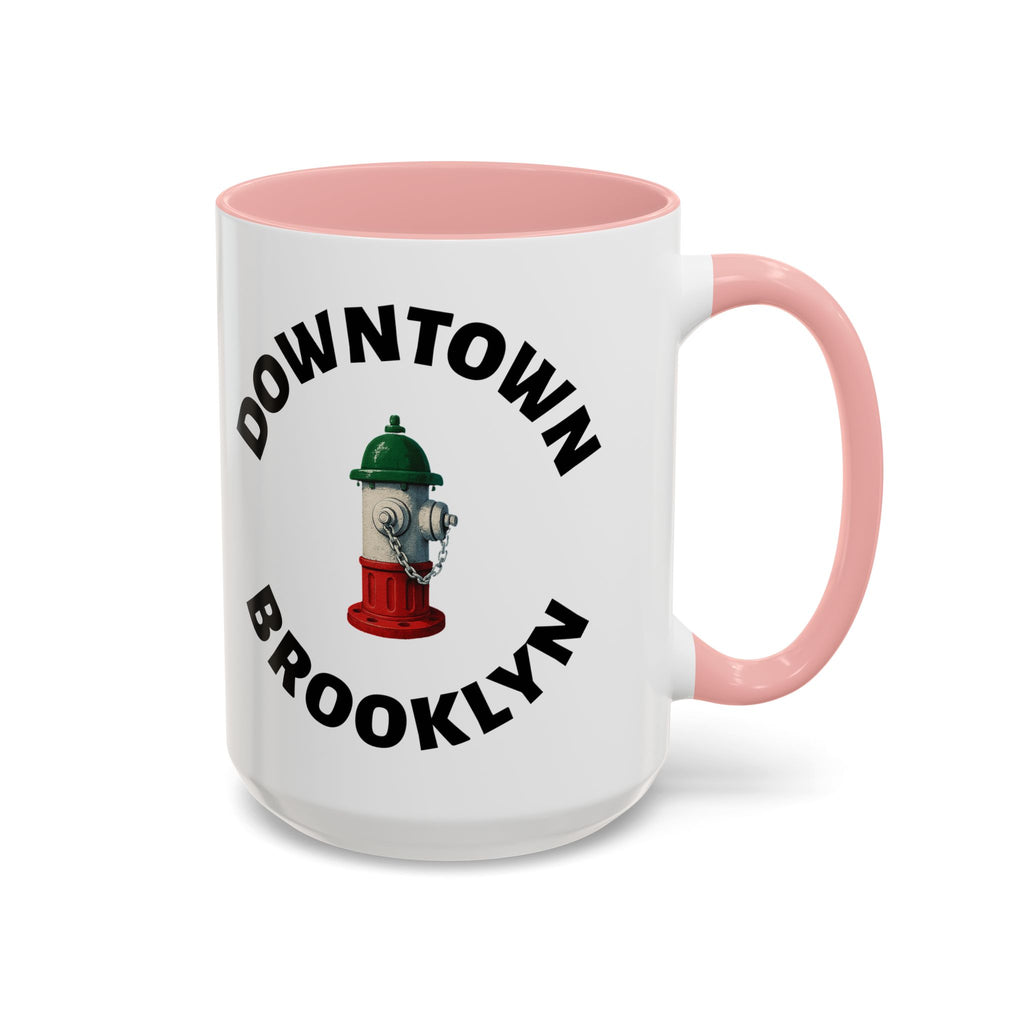 Downtown Coffee Mug with Fire Hydrant Design, Unique Gift for Italians, Fun Kitchen Decor
