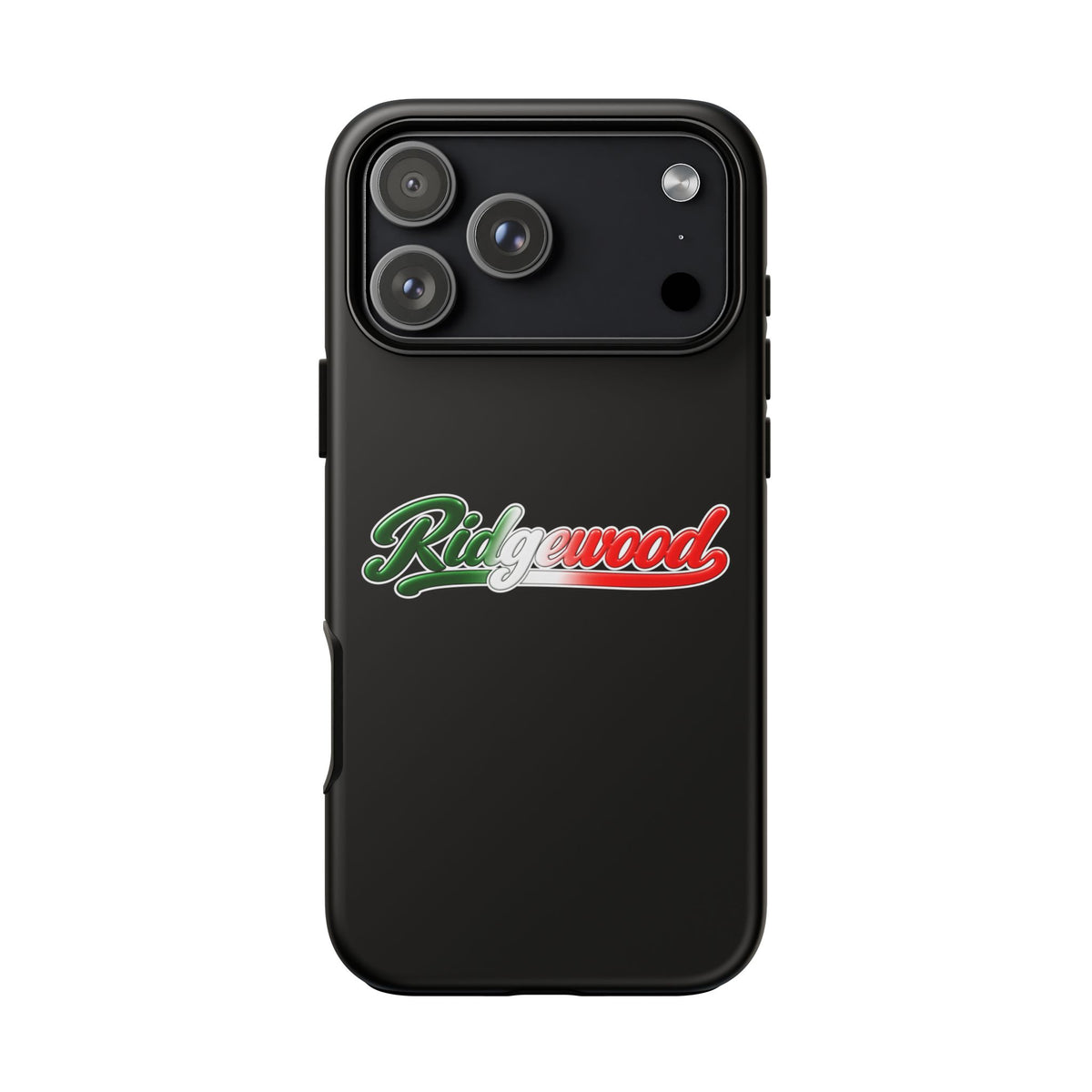Ridgewood Black Phone Case, Tough Cases for iPhone, Gift for Italians, Stylish Phone Cover, Unique Phone Accessory