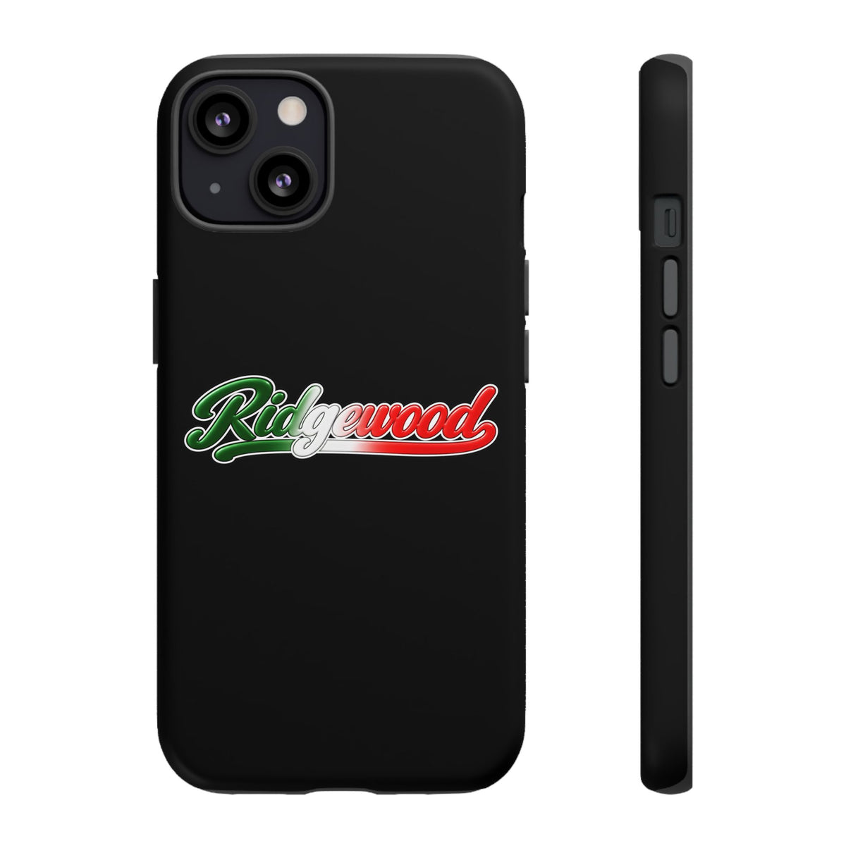 Ridgewood Black Phone Case, Tough Cases for iPhone, Gift for Italians, Stylish Phone Cover, Unique Phone Accessory