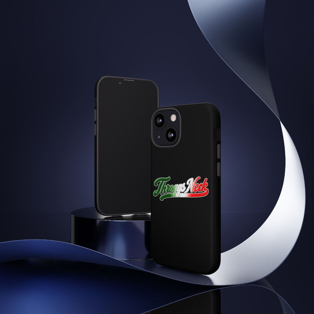 Throggs Neck Black Phone Case, Tough Cases for iPhone, Gift for Italians, Stylish Phone Cover, Unique Phone Accessory