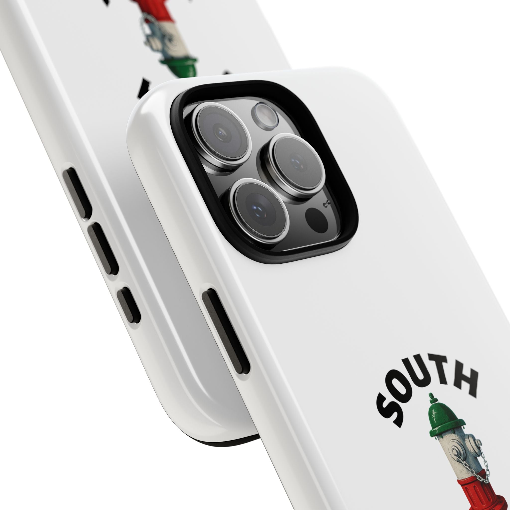South Philly White Phone Case, Urban Style Phone Cover, Tough Smartphone Case, Gift for Italian Heritage, Fun Streetwear Accessories