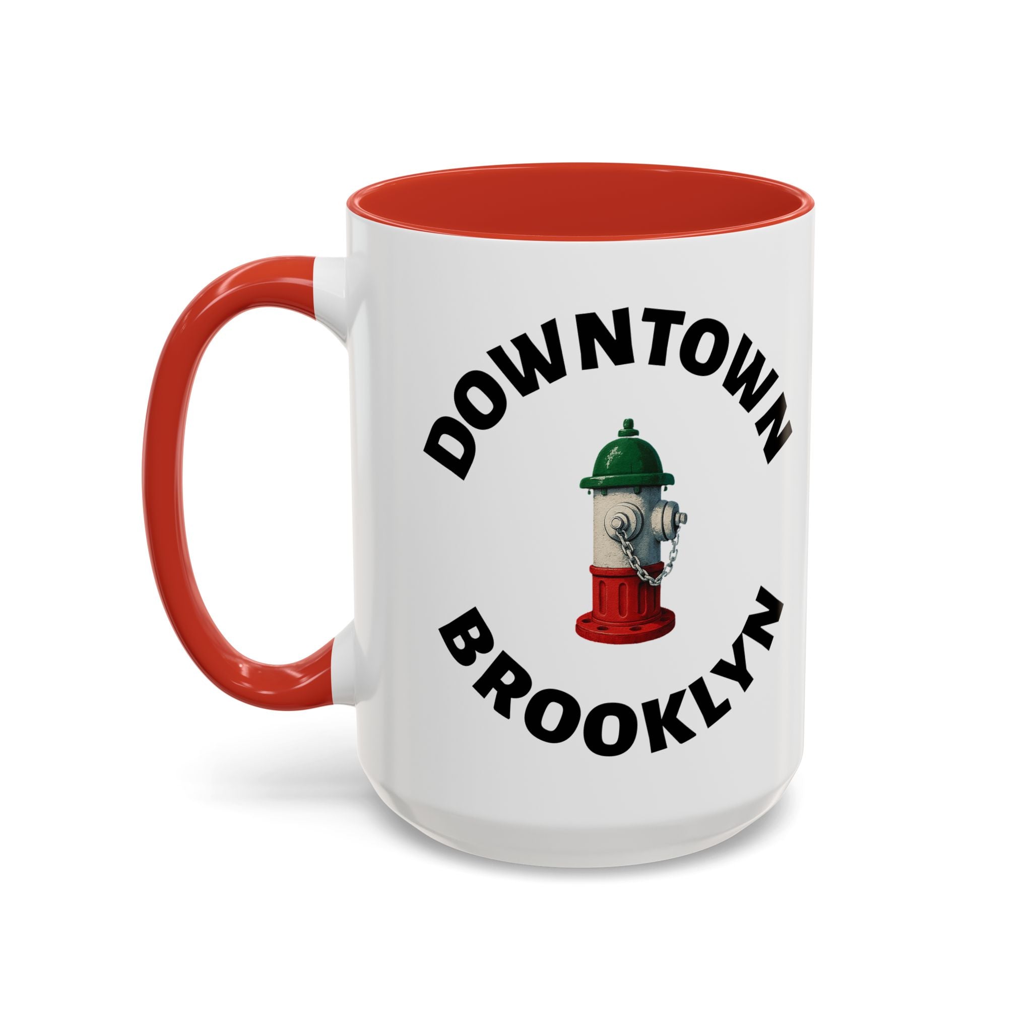 Downtown Coffee Mug with Fire Hydrant Design, Unique Gift for Italians, Fun Kitchen Decor
