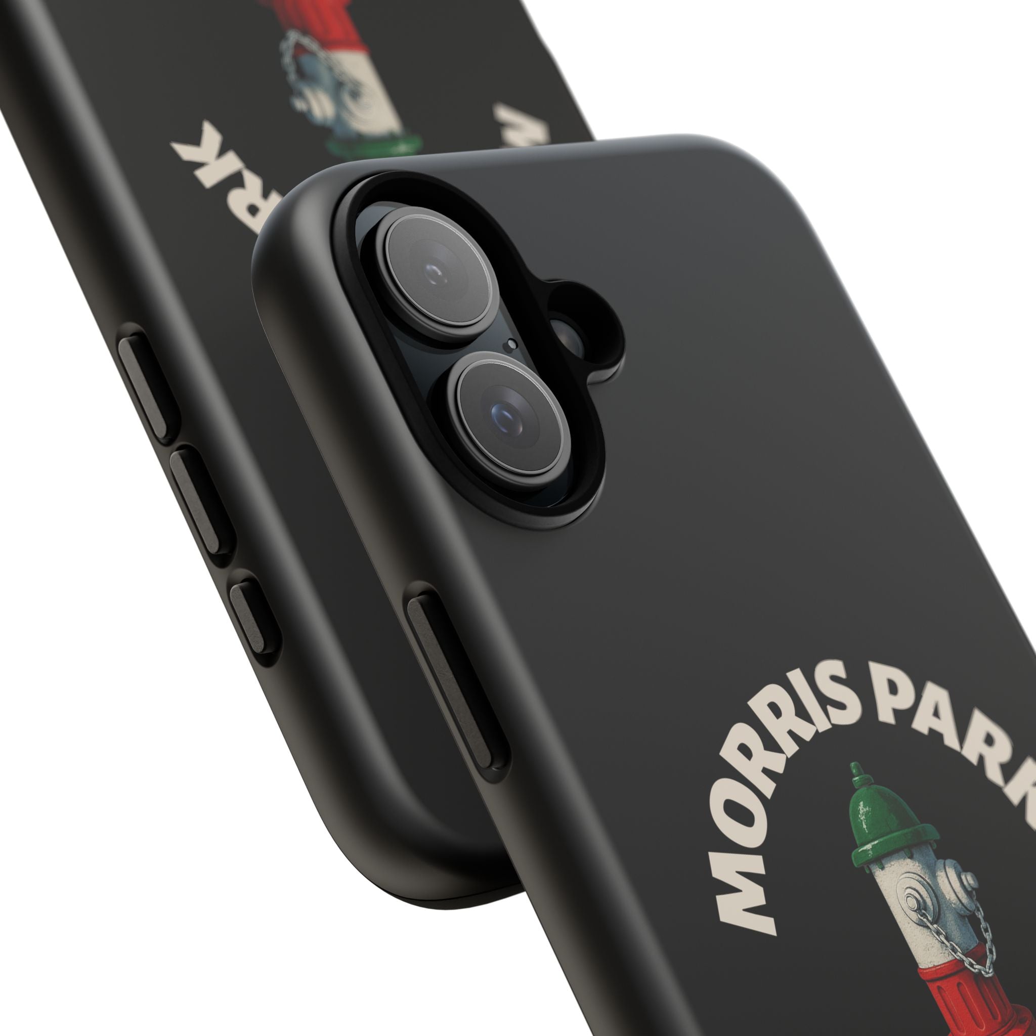 Morris Park Bronx Black Phone Case, Tough Cases for iPhone, Gift for Italians, Stylish Phone Cover, Unique Phone Accessory