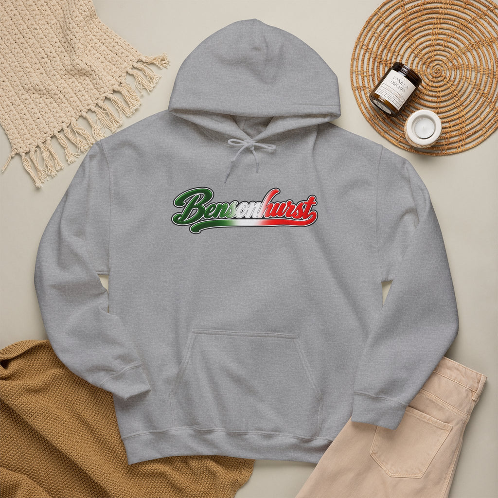 Bensonhurst Hoodie — Italian Flag Script Pullover