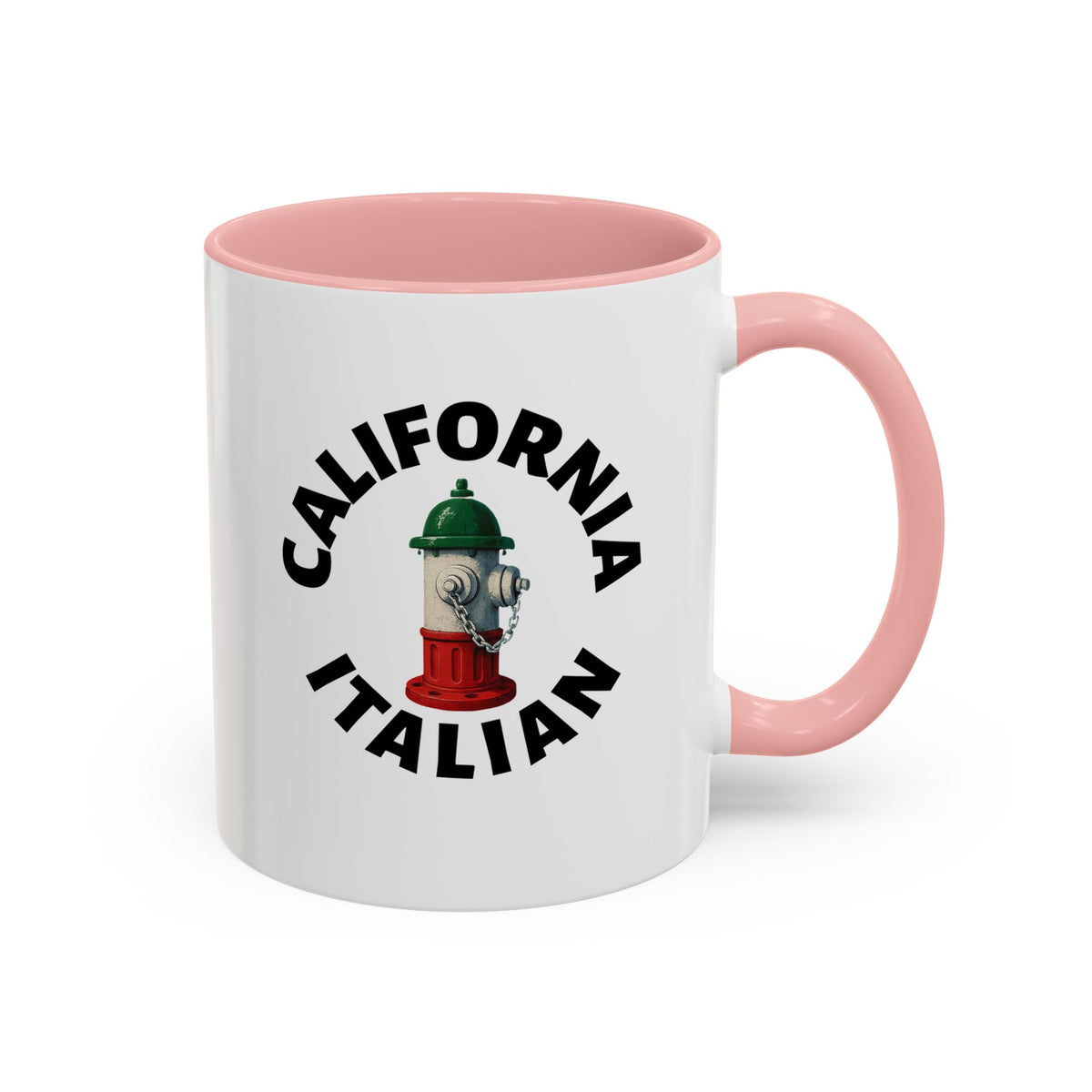 California Coffee Mug with Fire Hydrant Design, Unique Gift for Italians, Fun Kitchen Decor