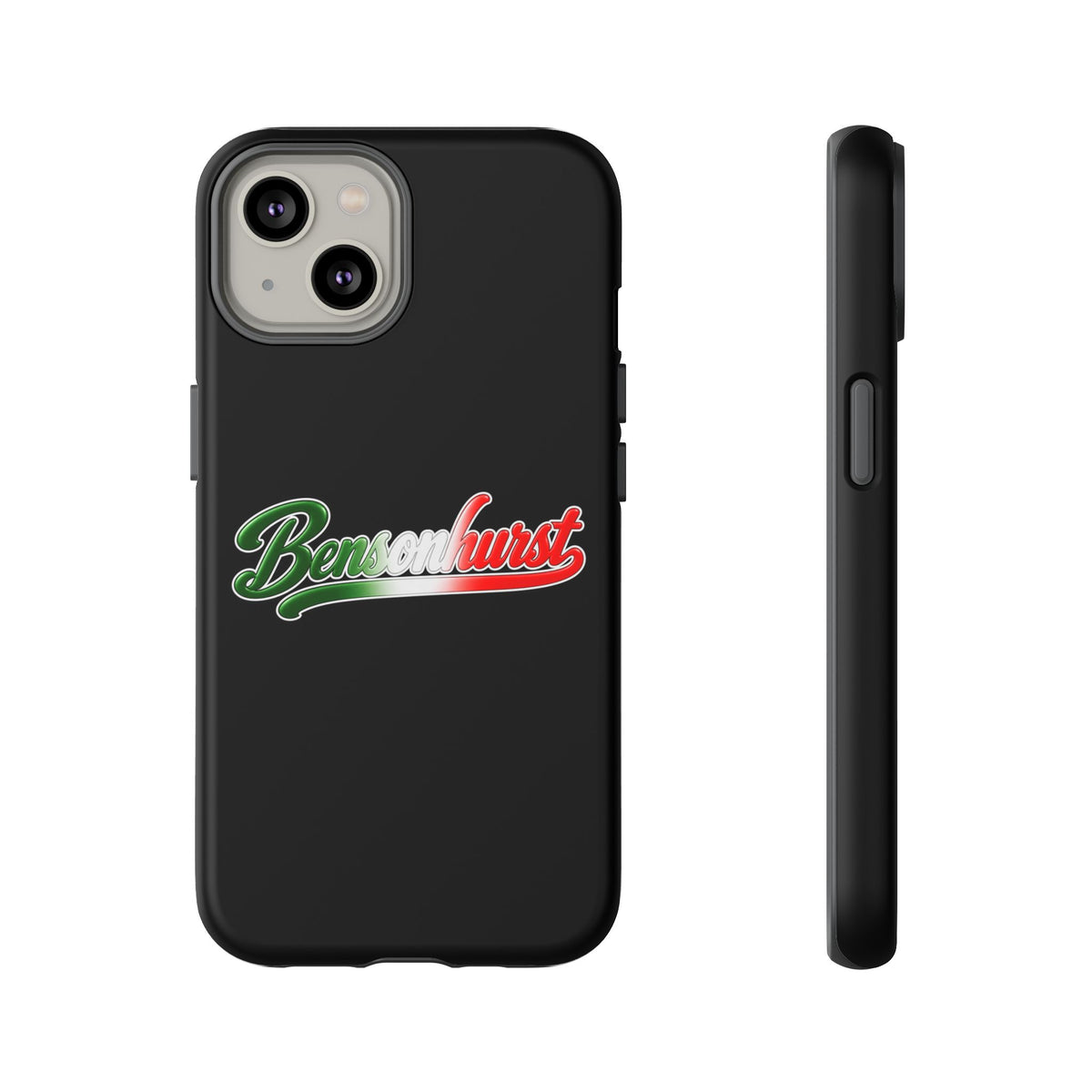 Bensonhurst Black Phone Case, Tough Cases for iPhone, Gift for Italians, Stylish Phone Cover, Unique Phone Accessory