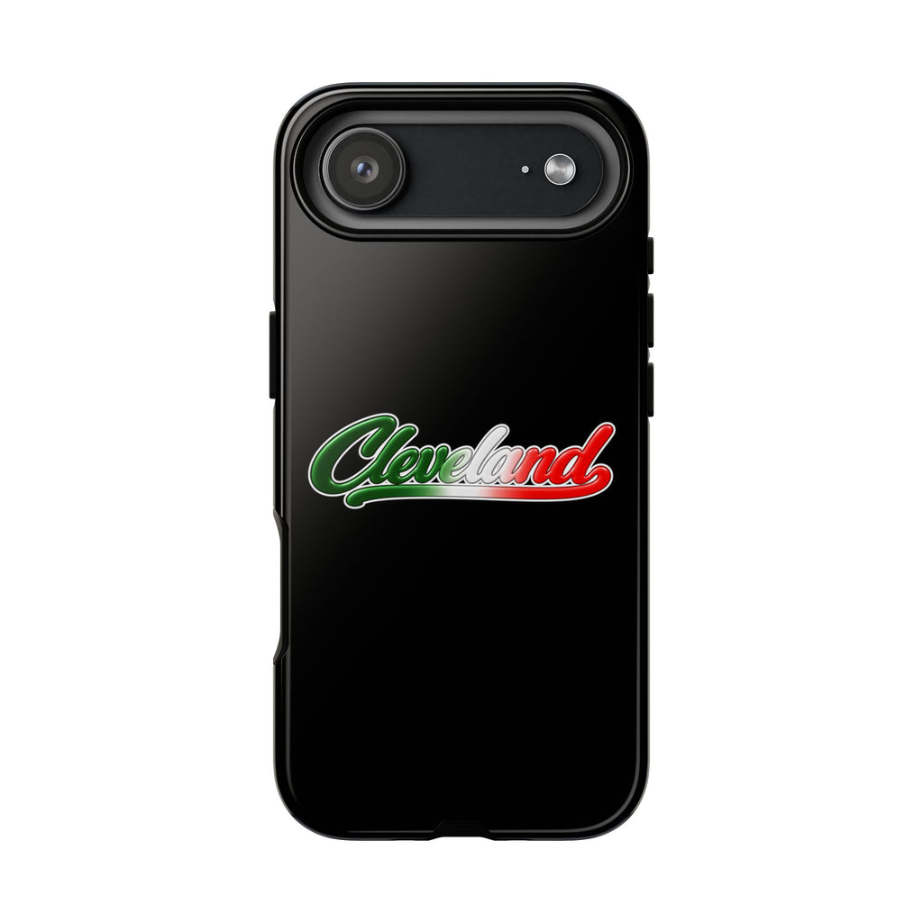 Cleveland Black Phone Case, Tough Cases for iPhone, Gift for Italians, Stylish Phone Cover, Unique Phone Accessory