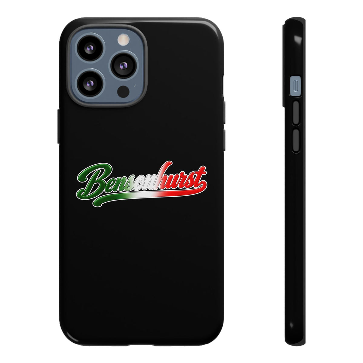 Bensonhurst Black Phone Case, Tough Cases for iPhone, Gift for Italians, Stylish Phone Cover, Unique Phone Accessory