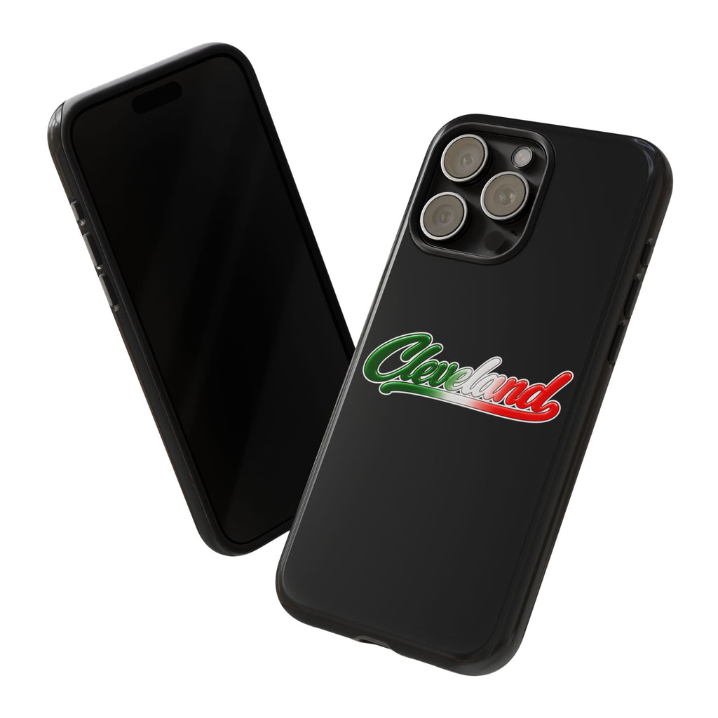 Cleveland Black Phone Case, Tough Cases for iPhone, Gift for Italians, Stylish Phone Cover, Unique Phone Accessory
