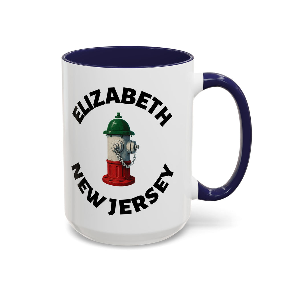 Coffee Mug - Elizabeth with Fire Hydrant Design, Unique Gift for Italians
