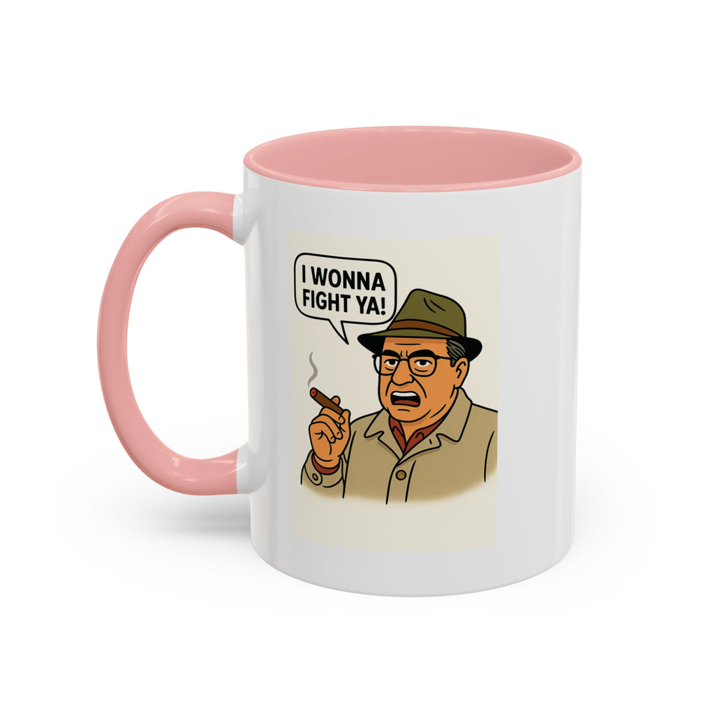 I Wanna Fight Ya! Coffee Mug, Unique Gift for Italians, Fun Kitchen Decor