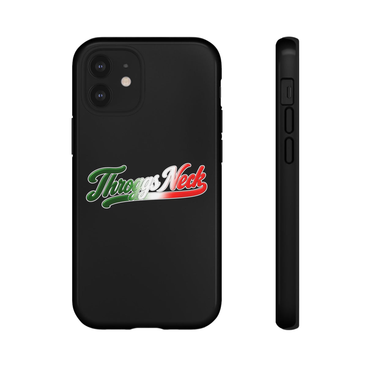 Throggs Neck Black Phone Case, Tough Cases for iPhone, Gift for Italians, Stylish Phone Cover, Unique Phone Accessory