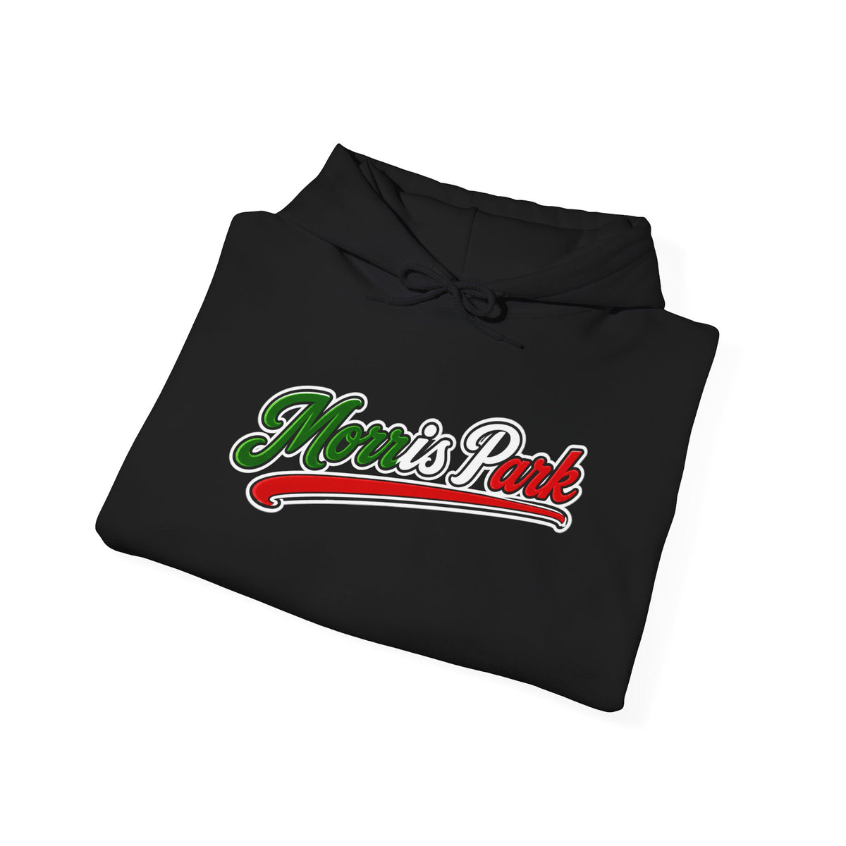 Morris Park Hoodie — Italian Flag Script Pullover