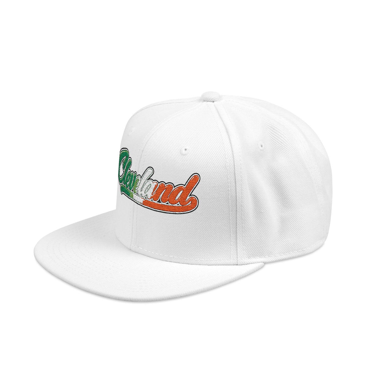 Cleveland Italian Embroidered Snapback Hat | Street Sign Patch Cap