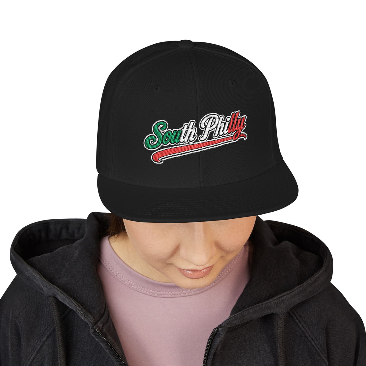 South Philly Embroidered Snapback Hat | Street Sign Patch Cap