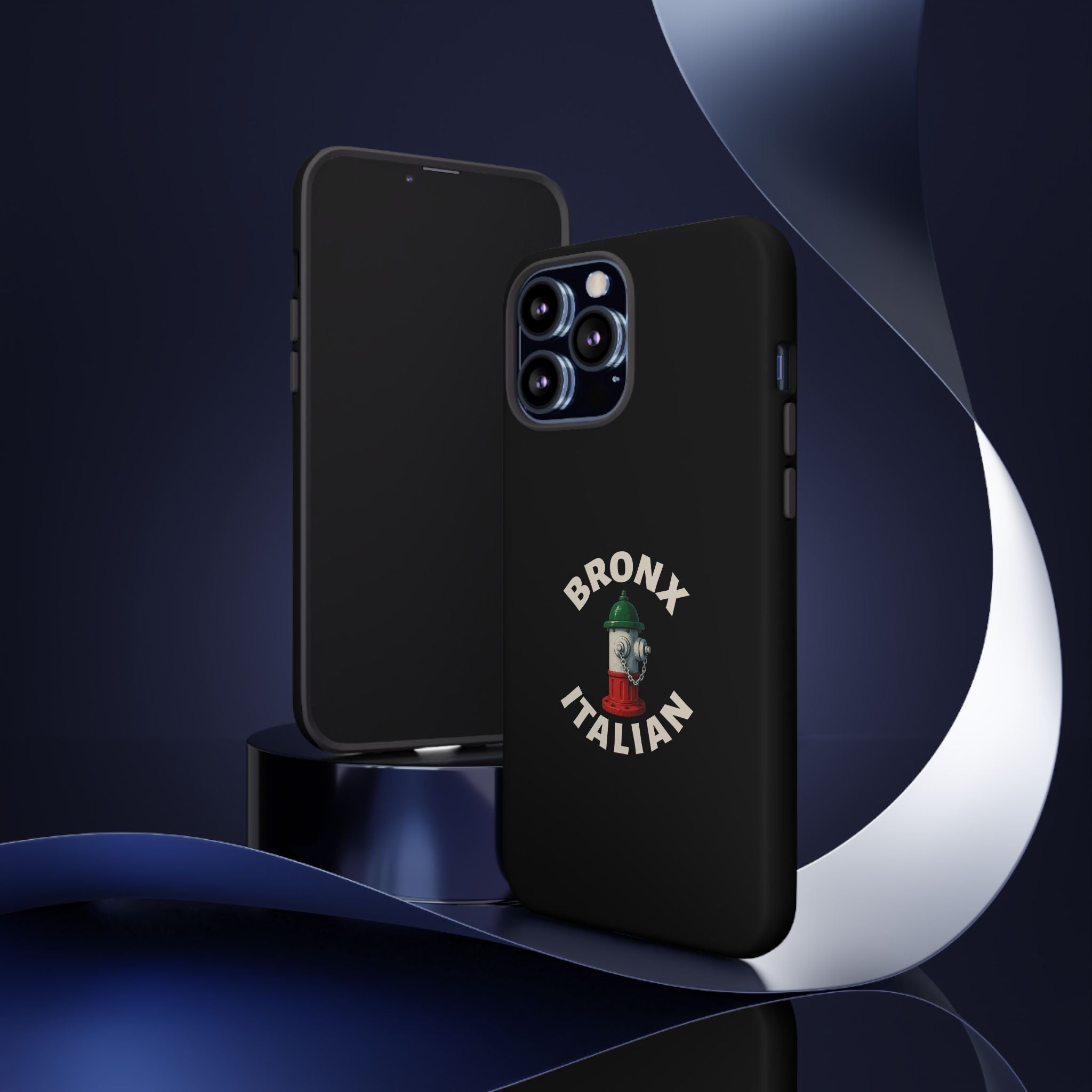 Bronx Italian Black Phone Case, Tough Cases for iPhone, Gift for Italians, Stylish Phone Cover, Unique Phone Accessory
