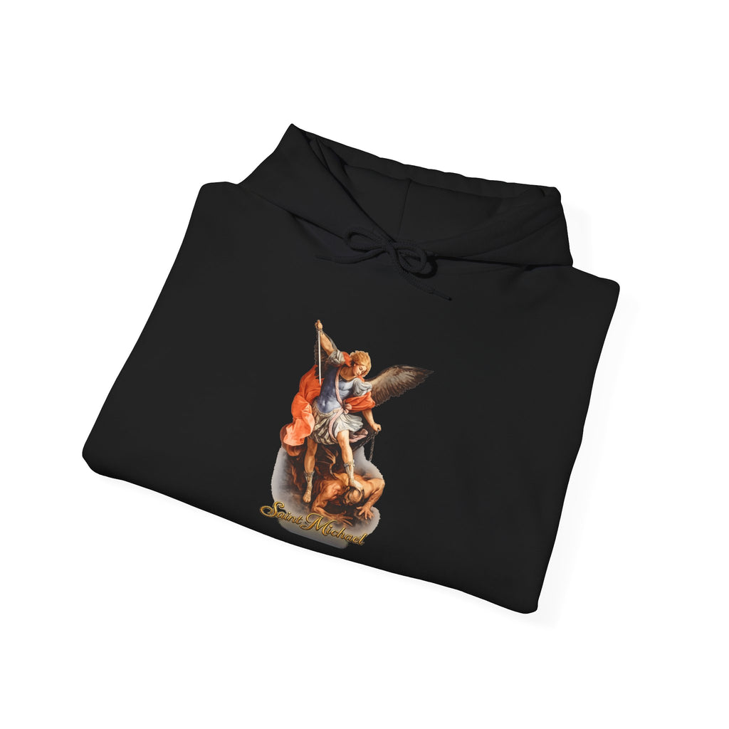 Saint Michael Hoodie — Italian Flag Script Pullover