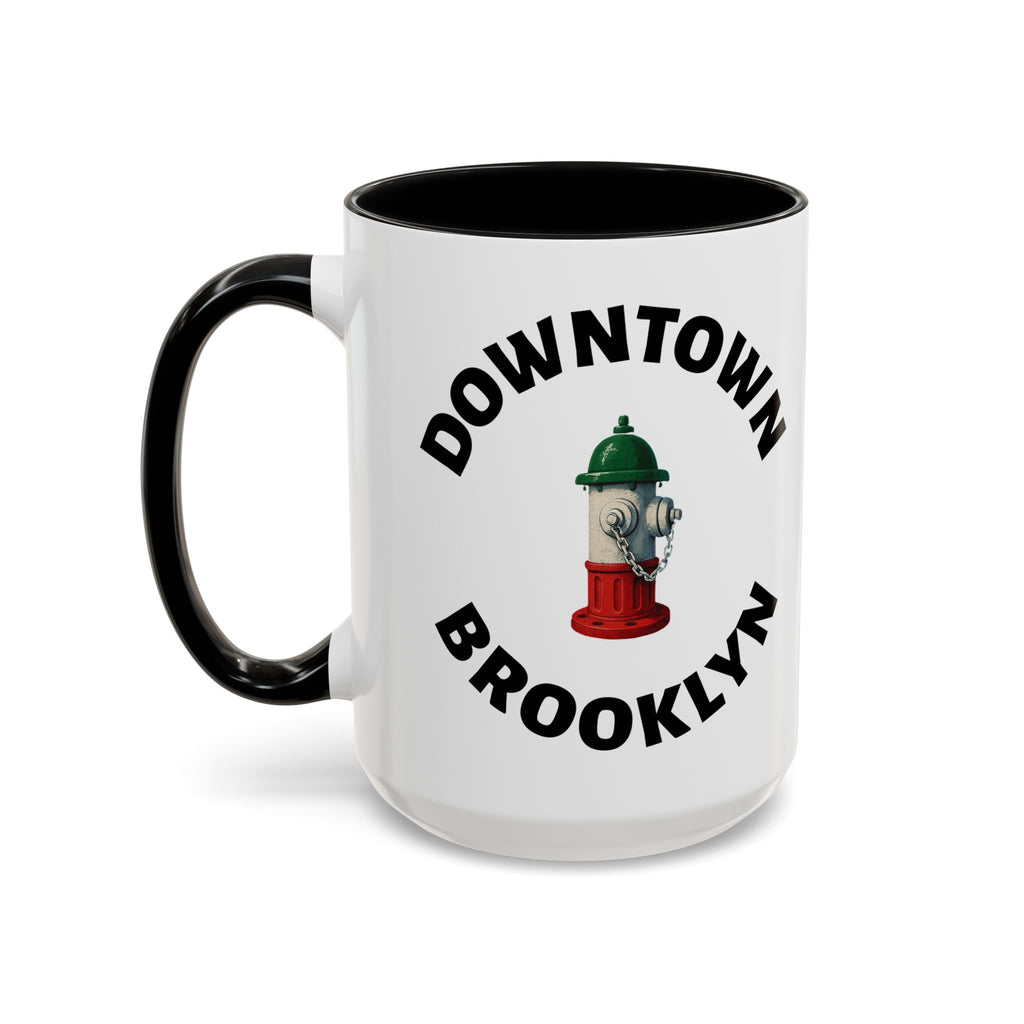 Downtown Coffee Mug with Fire Hydrant Design, Unique Gift for Italians, Fun Kitchen Decor