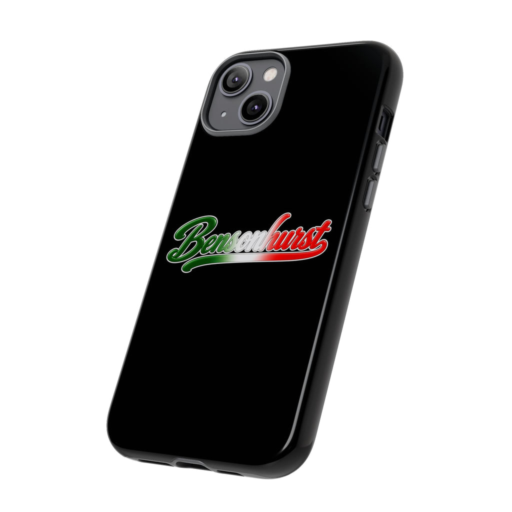 Bensonhurst Black Phone Case, Tough Cases for iPhone, Gift for Italians, Stylish Phone Cover, Unique Phone Accessory
